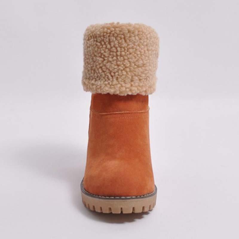 Fashion Plain Floss Winter Snow Boots