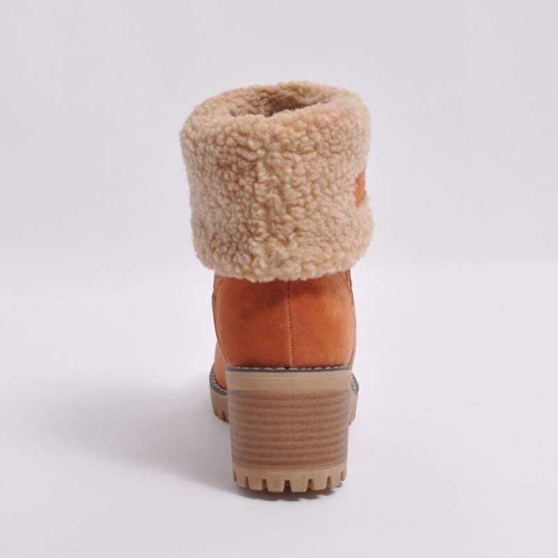 Fashion Plain Floss Winter Snow Boots