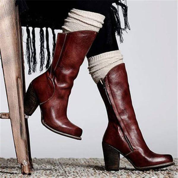 Fashion Retro Boots With Women's Long Boots