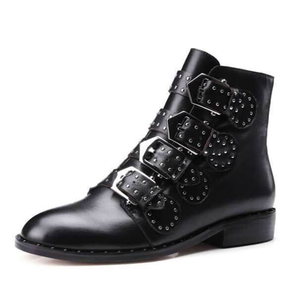 Fashion Classics Rivet Sharp Head Short Boots