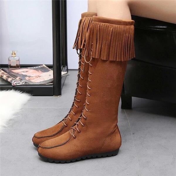 Fashion Winter Blinding Plain High Boots