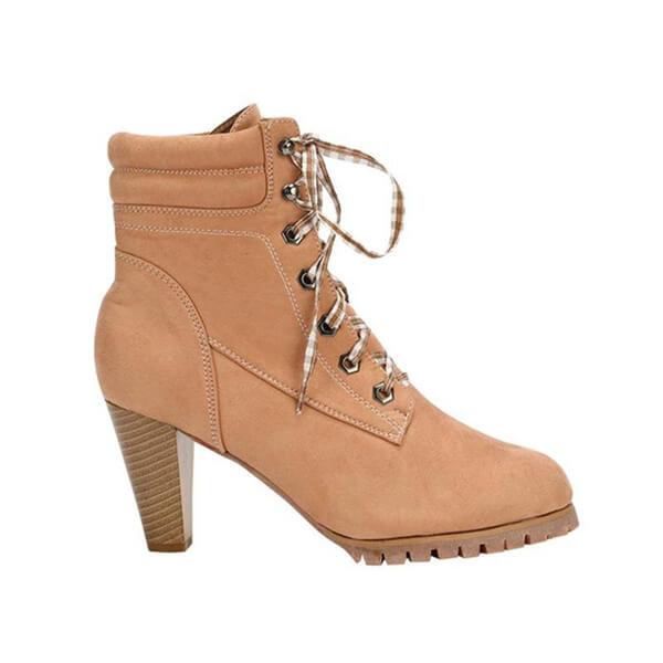 Fashion thick heeled high heel  short boots