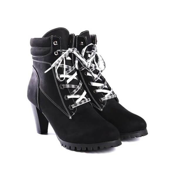 Fashion thick heeled high heel  short boots