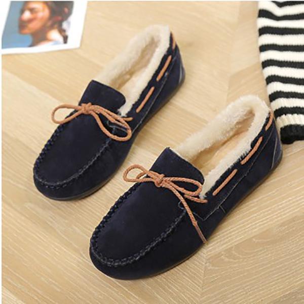 Contrast Stitching  Color Block Flat/Loafers