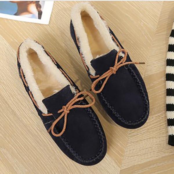 Contrast Stitching  Color Block Flat/Loafers