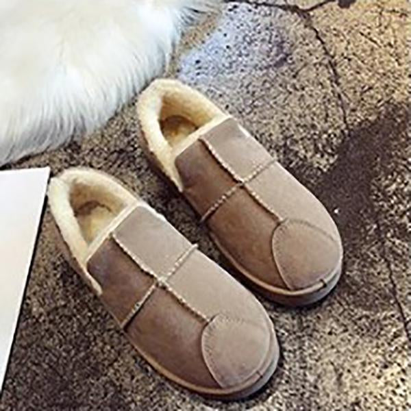 Contrast Stitching  Color Block Flat/Loafers