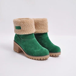 Fashion Plain Floss Winter Snow Boots