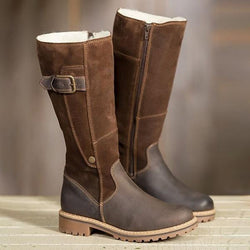 Fashion Leather Snow Boots