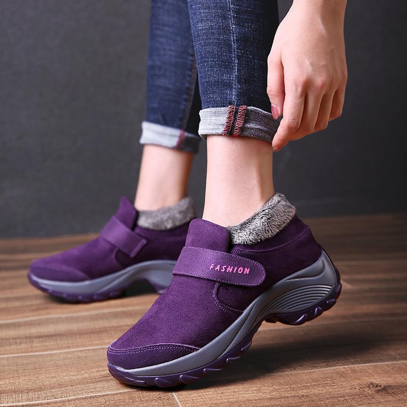 Comfortable Gym Sport Shoes Velvet Snow Sneakers