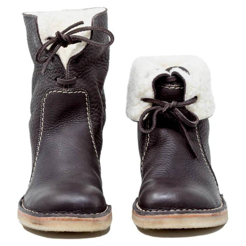 Fashion Wild Style Leather Warm Boots