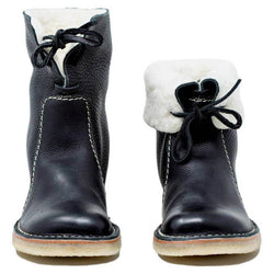 Fashion Wild Style Leather Warm Boots