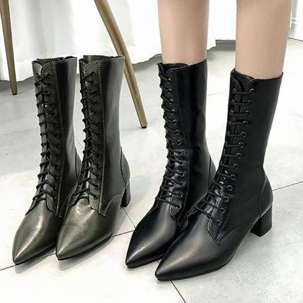 Chic Women's Boots With Lace Long Boots