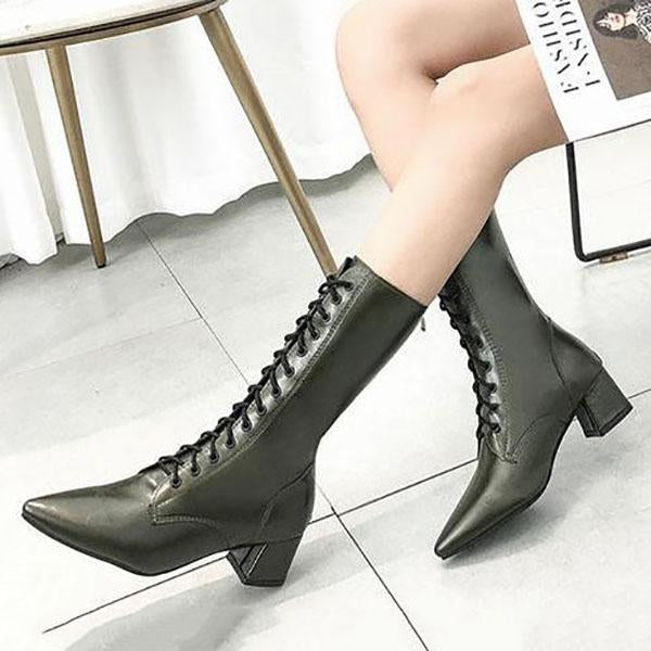 Chic Women's Boots With Lace Long Boots