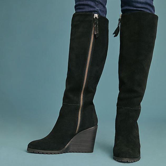 Fashion High Heel Women Winter Suede Boots