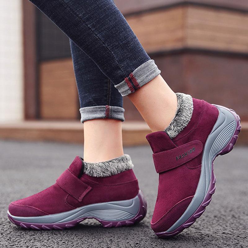 Comfortable Gym Sport Shoes Velvet Snow Sneakers