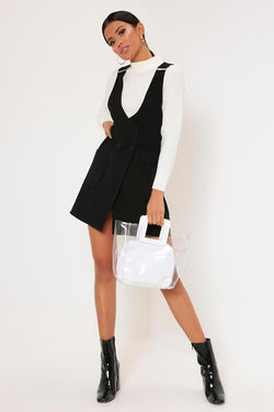 Black Pinafore Dress