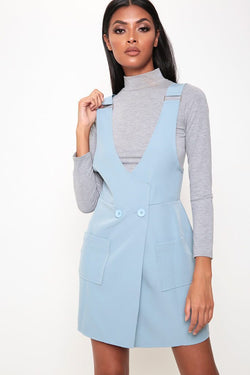 Denim Blue Pinafore Dress