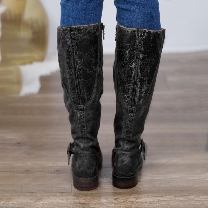 Fashion Women Low Heel Long Knight Boots